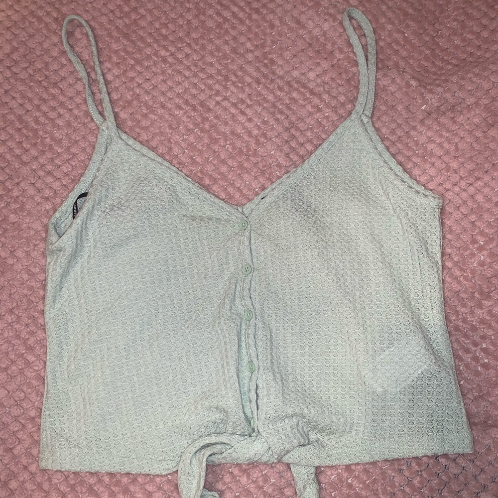 Mint green crop top